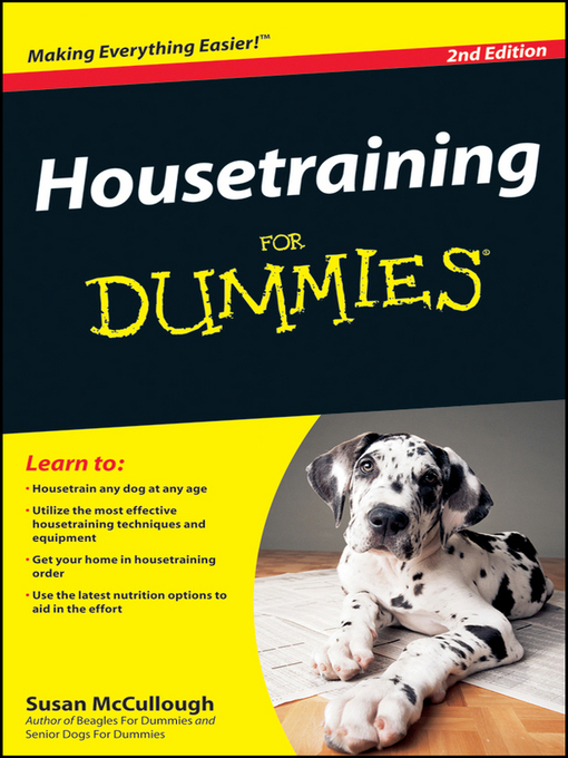 Housetraining For Dummies (eBook)